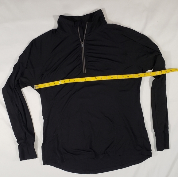 Tangerine Black Pull-Over Running Jacket Size 2X Pocket on Back - Picture 4 of 8